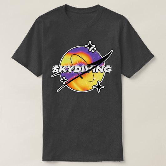 Skydiving Melty Space T-Shirt (Design vorne)