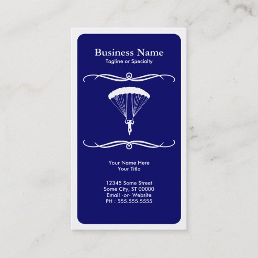 skydiving Mod Visitenkarte (Vorderseite)