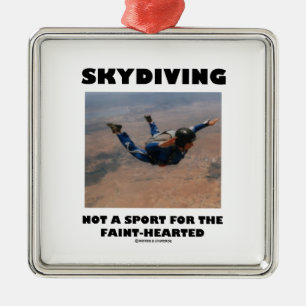 Skydiving nicht ein Sport für das zaghafte Ornament Aus Metall