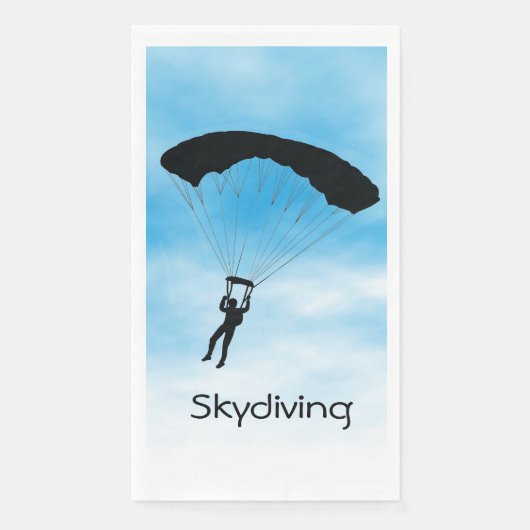 Skydiving Parachuting Design Gästetuch Napkin Serviette (Vorderseite)