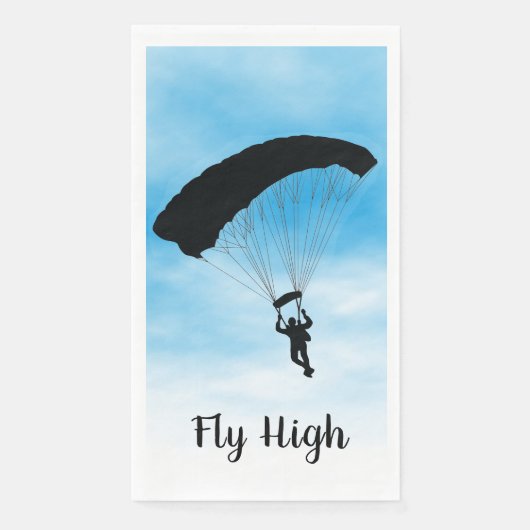 Skydiving Parachuting Design Gästetuch Serviette (Vorderseite)