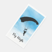 Skydiving Parachuting Design Gästetuch Serviette (Ecke)