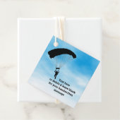Skydiving Parachuting Design Gunst Card Geschenkanhänger (Beispiel)