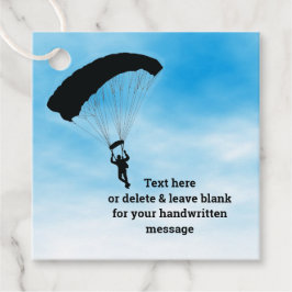 Skydiving Parachuting Design Gunst Card Geschenkanhänger