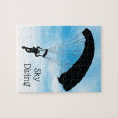 Skydiving Parachuting Design Jigsaw Puzzle (Horizontal)