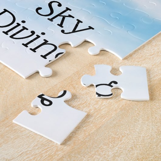 Skydiving Parachuting Design Jigsaw Puzzle (Seite)