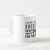 Skydiving Parachuting Skydiver Funny Gift Idee Kaffeetasse (Vorderseite Links)