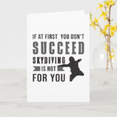 Skydiving Parachuting Skydiver Funny Gift Idee Karte (Gelbe Blume)