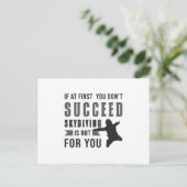 Skydiving Parachuting Skydiver Funny Gift Idee Postkarte (Stehend Vorderseite)