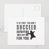 Skydiving Parachuting Skydiver Funny Gift Idee Postkarte (Vorne/Hinten)