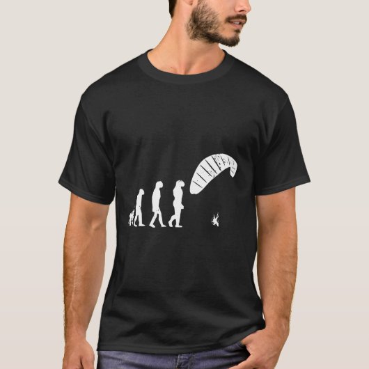 Skydiving-Paragleiter-Paramotoren-Evolutionsgesche T-Shirt (Vorderseite)