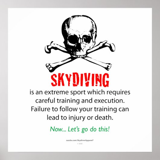 Skydiving Poster (Vorne)
