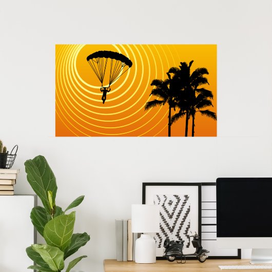 Skydiving Poster (Heimbüro)