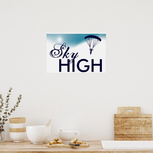 Skydiving Poster (Küche)