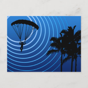 Skydiving Postkarte