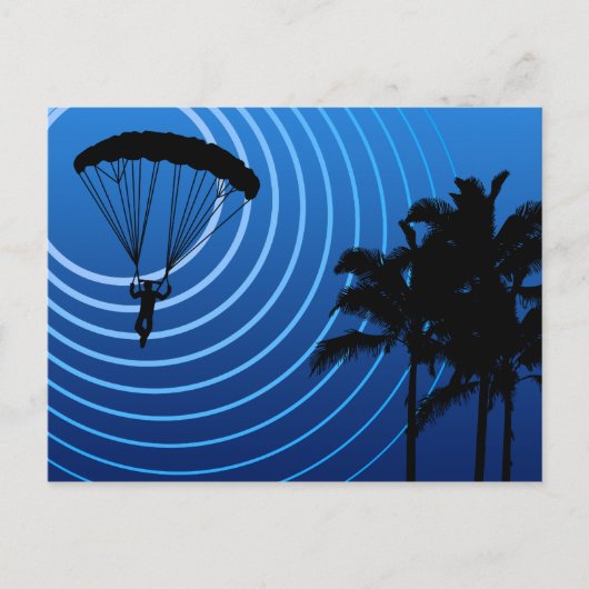 Skydiving Postkarte (Vorderseite)