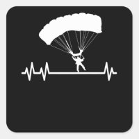 SkyDiving Pulse Heartbeat Skydiver Parachute