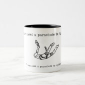 Skydiving-Regel Zweifarbige Tasse (Mittel)