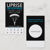 Skydiving Rewards-Programm Treuekarte (Vorne/Hinten)