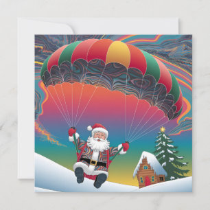 Skydiving santa fröhliche Weihnachten