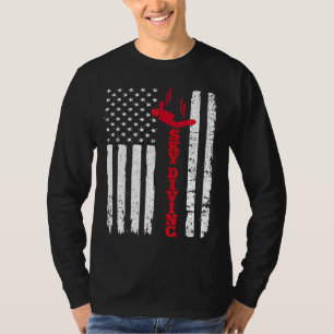Skydiving Shirt Usa American Flag Sport Dive