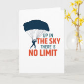 Skydiving Sky Skydiver Parachute Sprichwort Karte (Gelbe Blume)