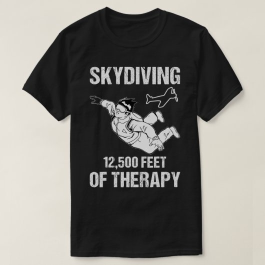 Skydiving Skydive Parachutist Wingsuit Sky Diving T-Shirt (Design vorne)
