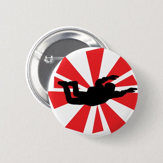 skydiving Skydiverikone Button (Vorne & Hinten)