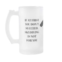 Skydiving Slogan Mattierte Tasse