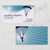skydiving Sonnenschein Visitenkarte (Vorne/Hinten)