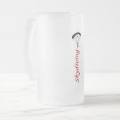 Skydiving Stein Mattglas Bierglas (Vorderseite Links)