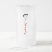 Skydiving Stein Mattglas Bierglas (Mittel)