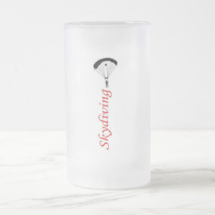 Skydiving Stein Mattglas Bierglas