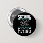 Skydiving-Tauchen, weil in einem Flugzeug Shou rei Button (Vorne & Hinten)