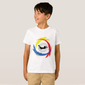 Skydiving Tricolor Emblem T-Shirt (Vorne ganz)
