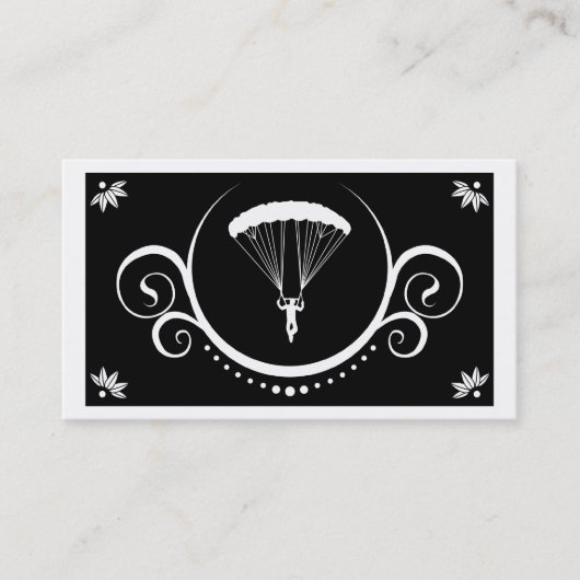 Skydiving Visitenkarte (Vorderseite)