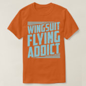 Skydiving Wingsuit Wing Anzug Basejumper T-Shirt (Design vorne)