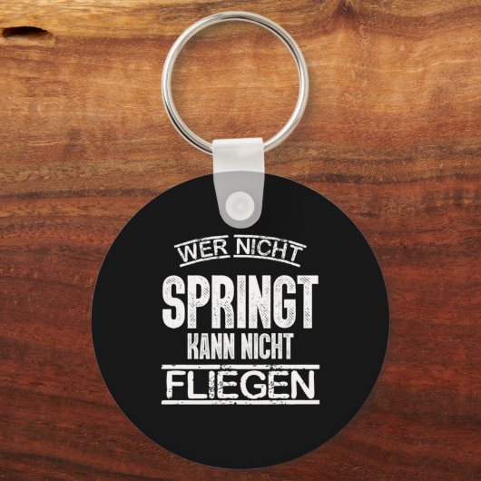 Skydiving Wingsuiting Skydivers Paragliding Parach Schlüsselanhänger (Vorderseite)