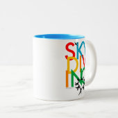 Skydiving Zweifarbige Tasse (VorderseiteRechts)