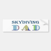 SkydivingDad Autoaufkleber (Vorne)