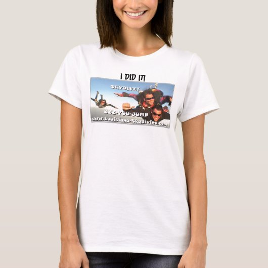 Skydivinglogo, TAT ICH ES! T-Shirt (Vorderseite)