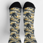 Skydwellers - Black & Gold Dragons Socken (Oben)