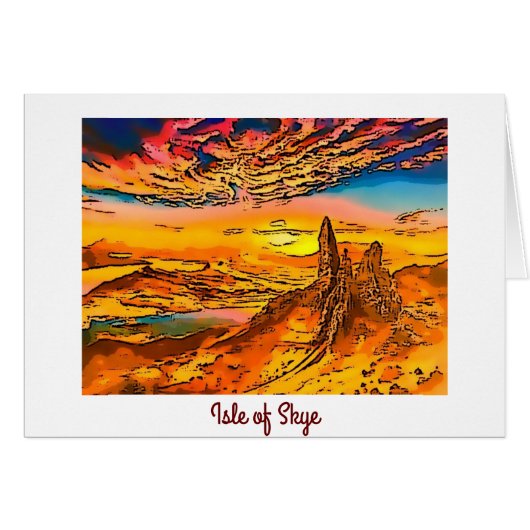 Skye alter Mann des Sturms Schottland (Vorderseite (Horizontal))