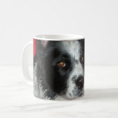Skye die Border-Collie Kaffeetasse (Vorderseite Links)