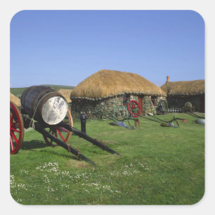 Skye Museum, Kilmuir, Insel Skye, Highlands, Quadratischer Aufkleber