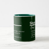 Skye Personalized Name Coffee Mug Zweifarbige Tasse (Mittel)