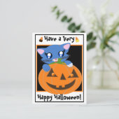Skye PumpKin Toon Kitten Postkarte (Stehend Vorderseite)