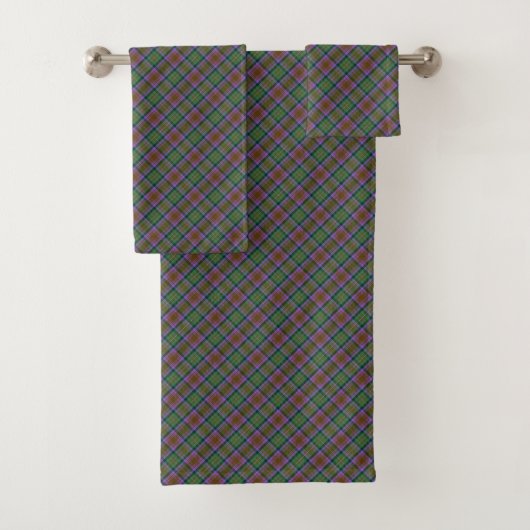 Skye Scottish Clan Tartan Kariert Pattern Badhandtuch Set (Insitu)