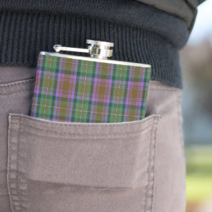 Skye Tartan Kariertes Muster Flachmann