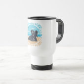 Skye Terrier am Beach Travel Mug Reisebecher (VorderseiteRechts)